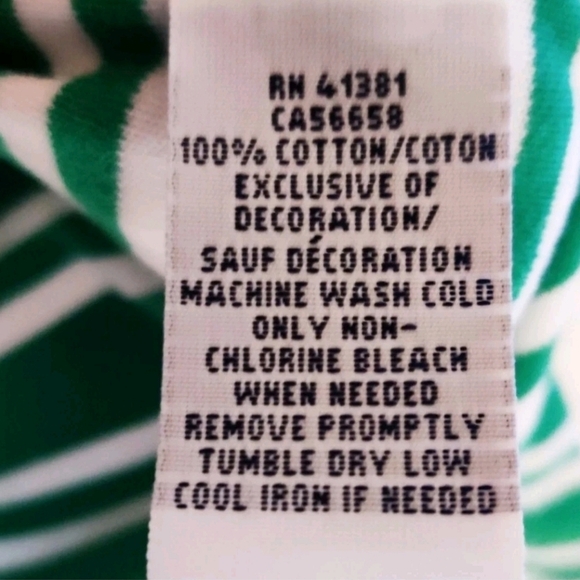 Ralph Lauren Mens Polo Shirt XL Green Striped Cotton - Picture 7 of 7